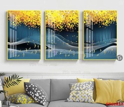 File tranh Tranh treo pha lê gương FT 61073 (bản gốc) trang trí văn phòng