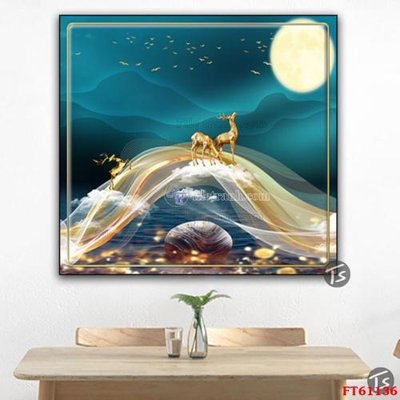 File tranh Tranh treo pha lê gương FT 61136 (bản gốc) treo tường