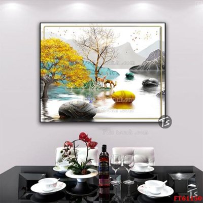 File gốc Tranh treo pha lê gương FT 61150 (thiết kế) độc quyền
