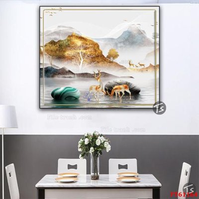 File tranh trang trí Tranh treo pha lê gương FT 61164 (tải file gốc)