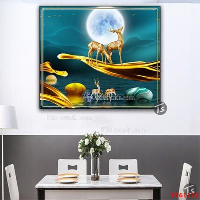 File tranh Tranh treo pha lê gương FT 61172 (bản gốc) in canvas