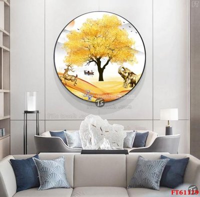 File in ấn cao cấp Tranh treo pha lê gương FT 61179 (file gốc)