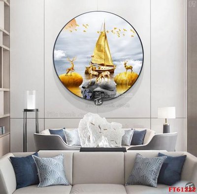 File ảnh gốc Tranh treo pha lê gương FT 61222 (chuyên in mica)