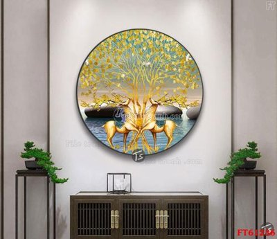 Tải file Tranh treo pha lê gương FT 61236 (gốc) chủ đề tôn giáo