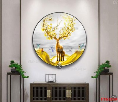 File ảnh Tranh treo pha lê gương FT 61239 (gốc) in biển hiệu