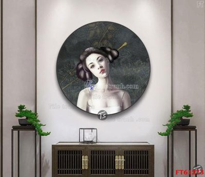 File PSD Tranh treo pha lê gương FT 61273 (gốc) cho in quảng cáo