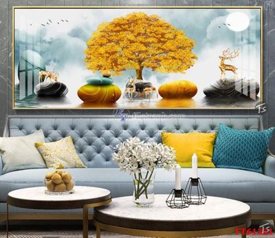 Hình ảnh file gốc Tranh treo pha lê gương FT 61351 (chất lượng cao)