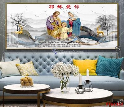 File gốc Tranh treo pha lê gương FT 61357 (in tráng gương) hiện đại