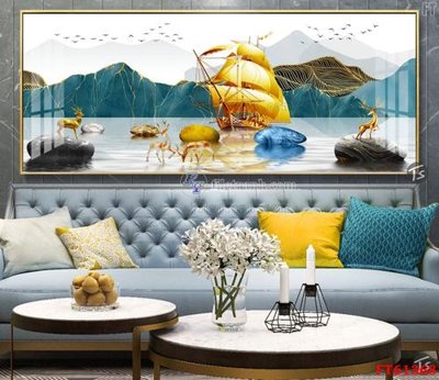 File gốc Tranh treo pha lê gương FT 61368 (ảnh rõ nét) để in