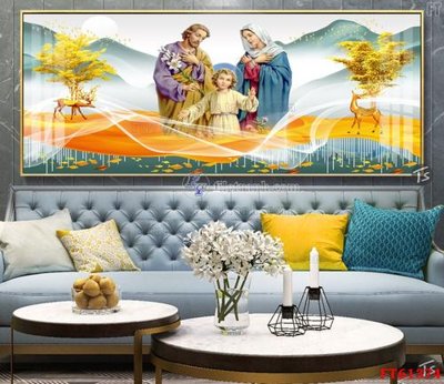 File in trần Tranh treo pha lê gương FT 61374 (bản gốc) 5D