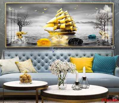 File tranh quảng cáo Tranh treo pha lê gương FT 61385 (download file gốc)