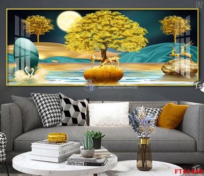 Tải file gốc Tranh treo pha lê gương FT 61448 (in khổ lớn) không mờ