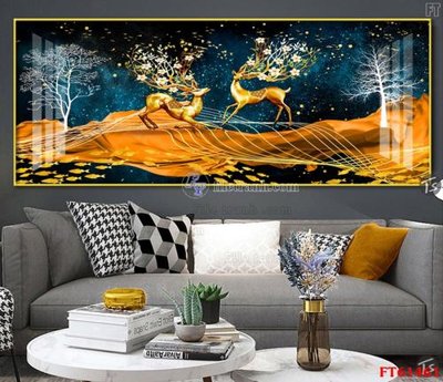 File PSD Tranh treo pha lê gương FT 61461 (gốc) cho designer