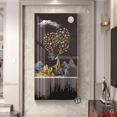 File gốc Tranh treo pha lê gương FT 61560 (in lụa) cao cấp