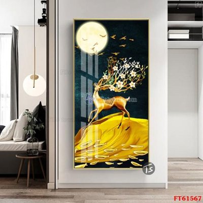 File PSD in ấn Tranh treo pha lê gương FT 61567 (chất lượng cao)