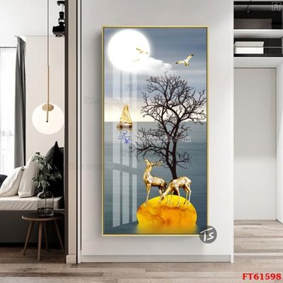 File ảnh gốc Tranh treo pha lê gương FT 61598 (chuyên in mica)