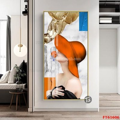 File in trần Tranh treo pha lê gương FT 61606 (bản gốc) mây trời