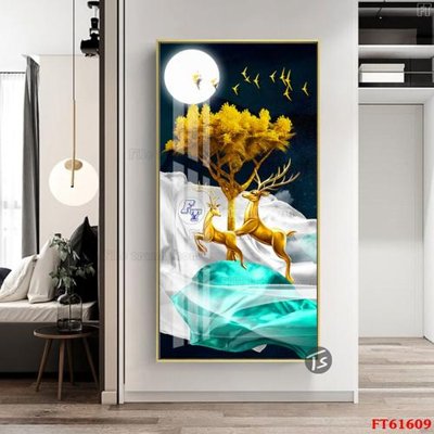 Download file Tranh treo pha lê gương FT 61609 (gốc) in mica ốp bếp