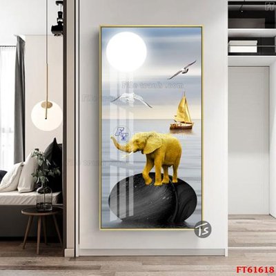 File gốc Tranh treo pha lê gương FT 61618 (cho in ấn) độc quyền