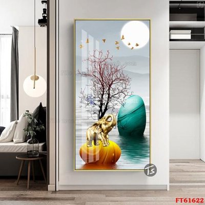 Chi tiết file gốc Tranh treo pha lê gương FT 61622 (cho in tráng gương)