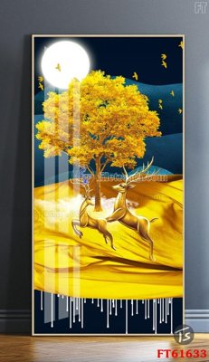 Tải file Tranh treo pha lê gương FT 61633 (PSD) cho in tranh 3D