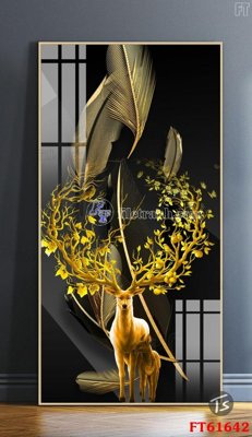 File tranh Tranh treo pha lê gương FT 61642 (bản gốc) treo tường