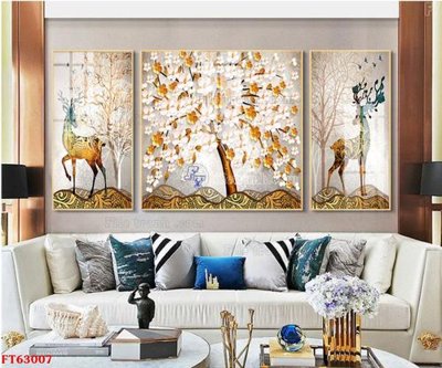 File tranh Tranh treo pha lê gương FT63007 (gốc) chủ đề thành phố