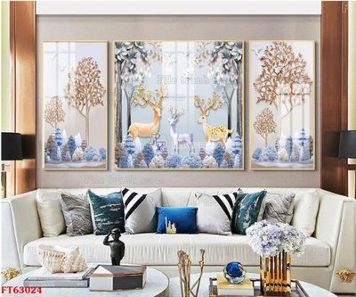 File gốc Tranh treo pha lê gương FT63024 (in ấn) không giới hạn