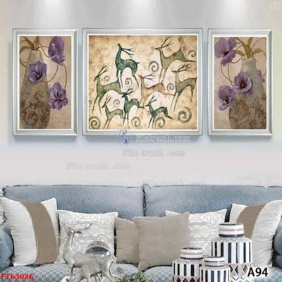 File gốc Tranh treo pha lê gương FT63026 (cho in UV) siêu nét