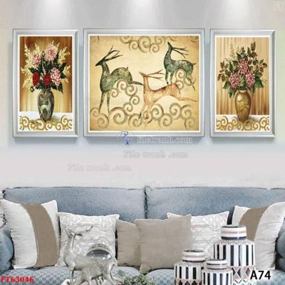 File gốc Tranh treo pha lê gương FT63046 (thiết kế) cho in ấn
