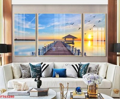 File tranh trang trí Tranh treo pha lê gương FT63280 (file gốc)