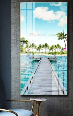 File tranh File tranh hiện đại pha lê gương FT633 (gốc) in film