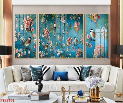 Ảnh mô tả file gốc in mica Tranh treo pha lê gương FT63301