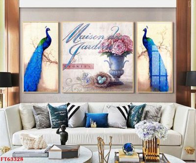 File gốc in ấn Tranh treo pha lê gương FT63328 chuẩn màu CMYK