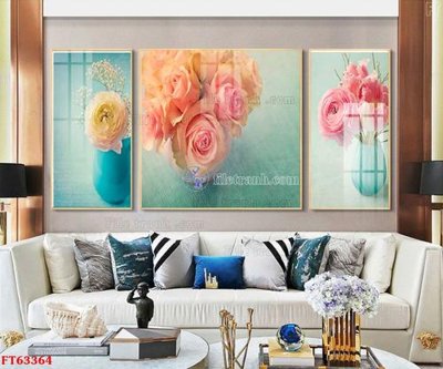 File tranh Tranh treo pha lê gương FT63364 (bản gốc) treo phòng ăn