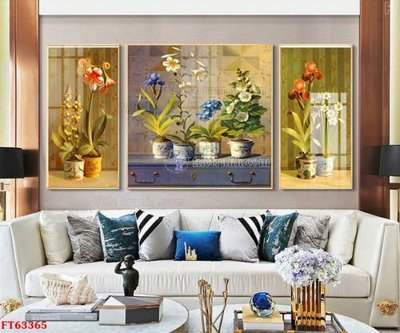 File gốc Tranh treo pha lê gương FT63365 (vector) cho in ấn