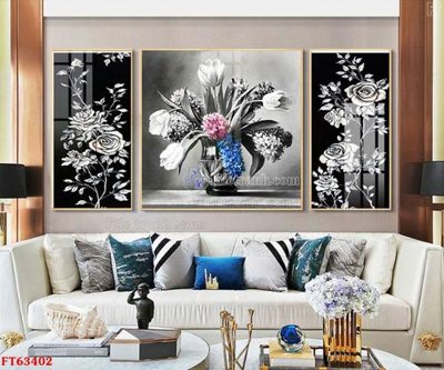 File tranh Tranh treo pha lê gương FT63402 (gốc) chủ đề con người