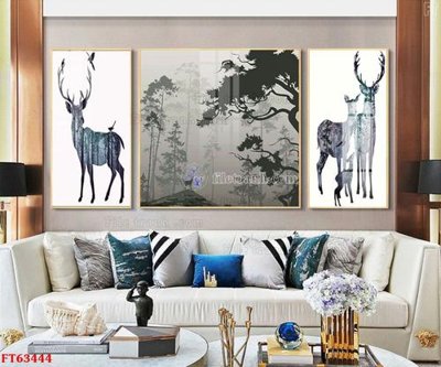 File PSD Tranh treo pha lê gương FT63444 (gốc) cho designer