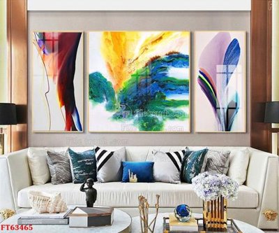 File PSD Tranh treo pha lê gương FT63465 (nguyên bản) cho thiết kế