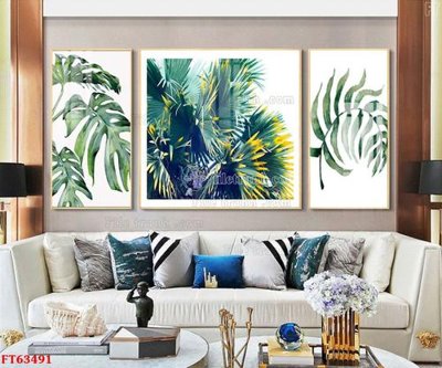 File gốc Tranh treo pha lê gương FT63491 (in tráng gương) ốp tường