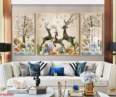 File gốc Tranh treo pha lê gương FT63493 (trang trí) phòng ngủ