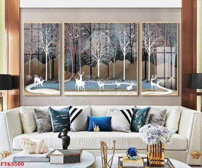 File gốc Tranh treo pha lê gương FT63500 (PNG) không nền chất lượng