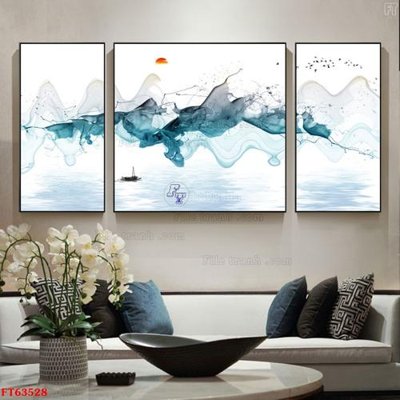 Download file gốc Tranh treo pha lê gương FT63528 (in lụa) tranh 3D