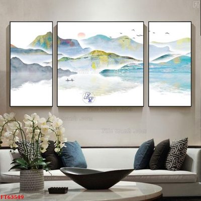 File gốc Tranh treo pha lê gương FT63549 (in mica) làm quà tặng