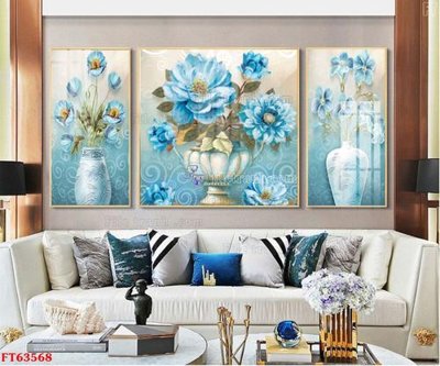 File tranh Tranh treo pha lê gương FT63568 (bản gốc) treo quán cafe