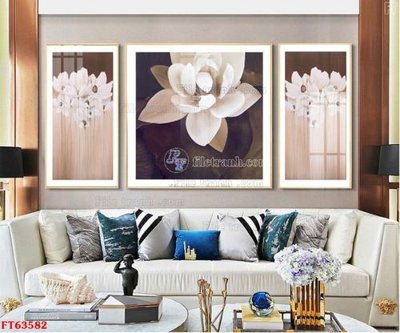 File gốc in mica Tranh treo pha lê gương FT63582 chất lượng