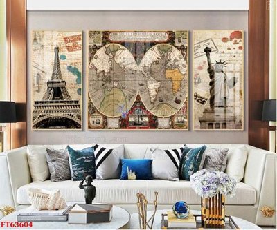 File in trần Tranh treo pha lê gương FT63604 (file gốc) phong thủy