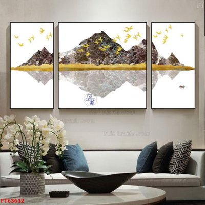 File tranh Tranh treo pha lê gương FT63632 (gốc) in trên kính