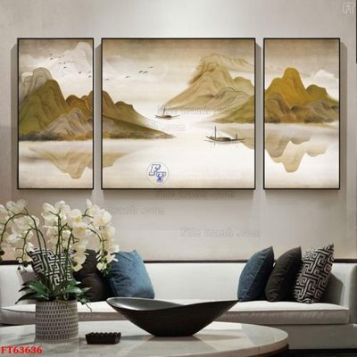 File gốc in ấn Tranh treo pha lê gương FT63636 chuẩn màu CMYK