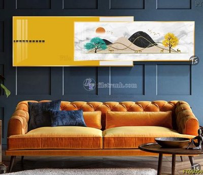 File gốc Tranh treo tường lồng ghép hiện đại FT65004 (bản quyền) cho in ấn
